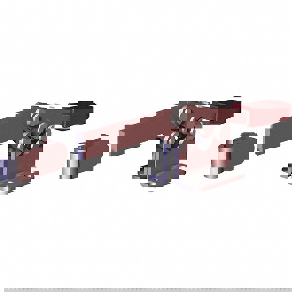 Manual Hold-Down Toggle Clamp: Horizontal, 200 lb Capacity, Solid Bar, Flanged Base